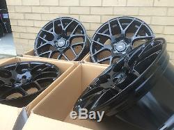 19 alliage JANTES et pneus noir brillant pour BMW X3 X4 X5 VW T5 T6