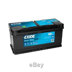 Batterie Exide AGM Start And Stop EK1050 12V 105ah 950A