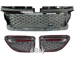 Chrome grille+side vent kit Range Rover Sport 2005-09 Autobiography 2010 style