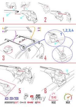 Compatible avec Land Rover Range Rover SPORT (L494) 2014-2022 Barres de Toit