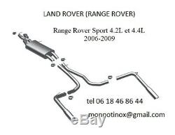 Échappement sportif inox Range Rover Sport V8 4.2L Catback