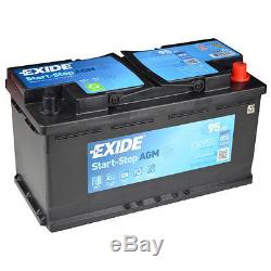 Exide EK950 MARCHE ARRËT AGM VRLA Batterie de Voiture 95Ah