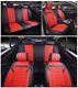 Land Range Rover Discovery Premium Noir Cuir Rouge Set Complet HOUSSES de Siège