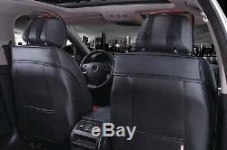Premium Noir Cuir Rouge Set Complet Couvertures de Siège pour Land Range Rover