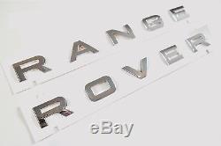 Range Rover Badge Lettering Boot Bonnet chrome letters Sport Vogue P38 Evoque
